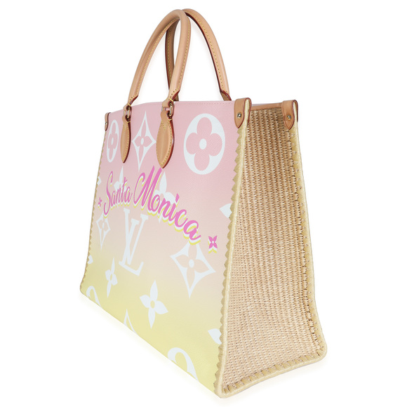 Louis Vuitton Light Pink Monogram Giant By The Pool Santa Monica Onthego GM - Picture 4 of 7